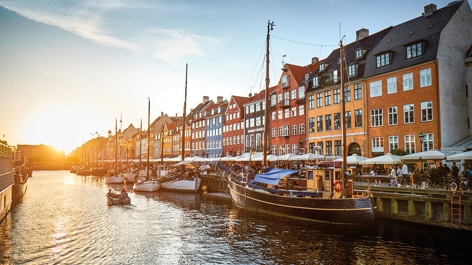 Sightseeing canal in Copenhagen on Europe cruise