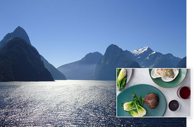 Fiordland National Park, New Zealand inspires Carpetbag Steak